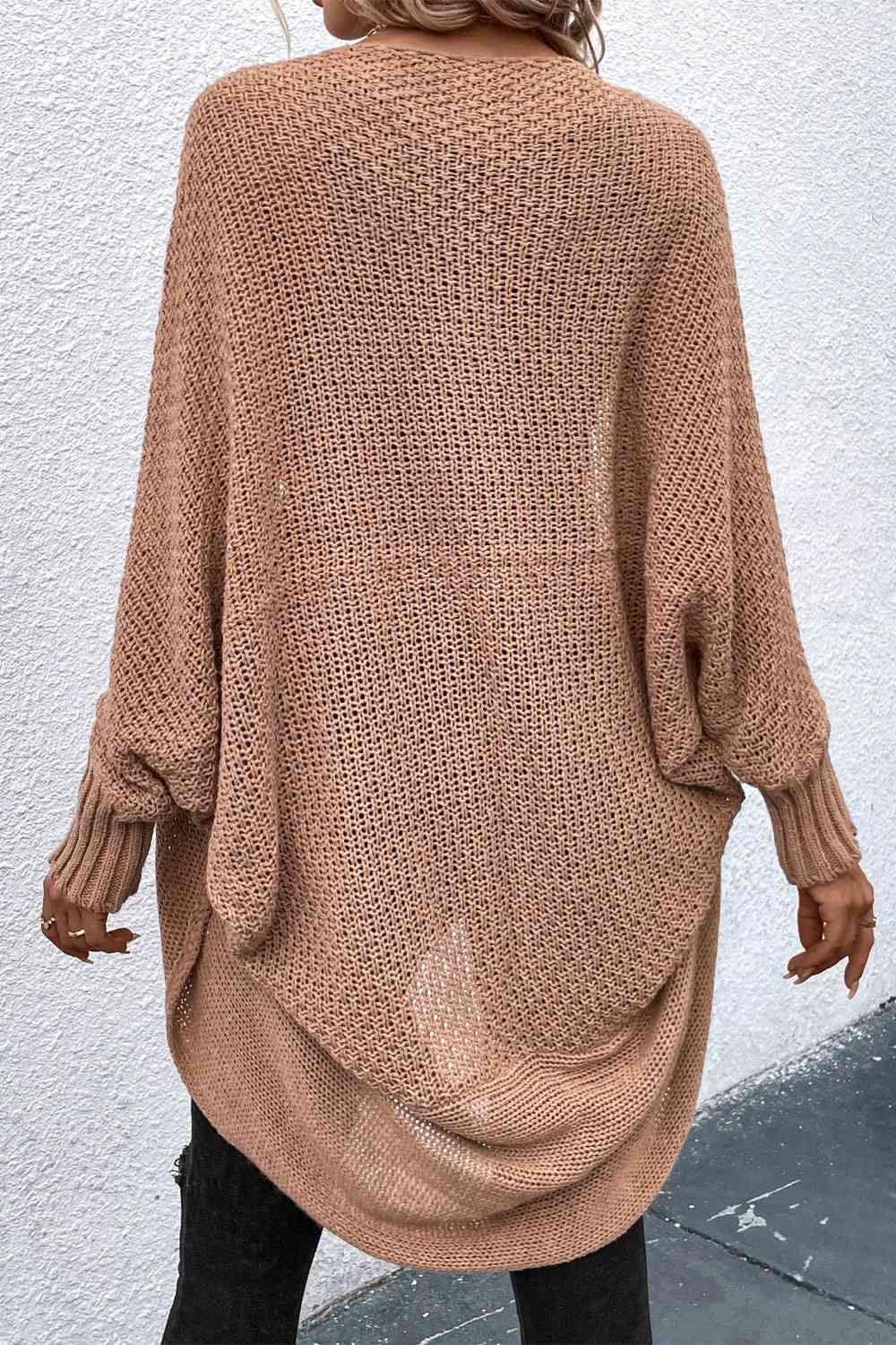 Open Front Dolman Sleeve Cardigan Bazaarbey