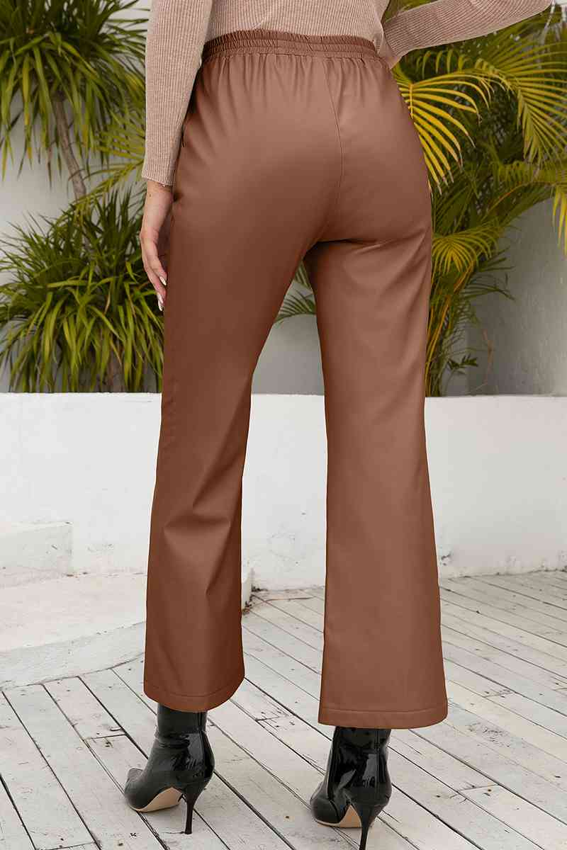 Drawstring Wide Leg Long Pants Bazaarbey