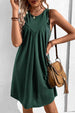 Round Neck Sleeveless Mini Dress -BazaarBey - www.shopbazaarbey.com