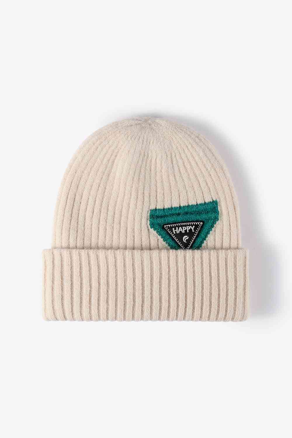 HAPPY Contrast Beanie Trendsi