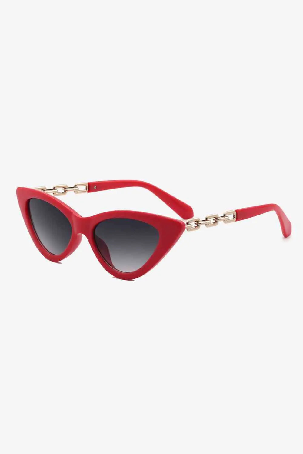 Chain Detail Cat-Eye Sunglasses Trendsi