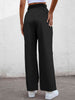 High Waist Straight Leg Pants Bazaarbey