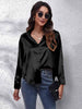 Collared Neck Buttoned Long Sleeve Shirt Bazaarbey