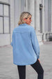 Collared Neck Dropped Shoulder Denim Top Bazaarbey