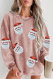  Santa Patch Ribbed Sweatshirt Bazaarbey