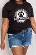 Simply Love Simply Love Full Size THINK PAWSITIVE Graphic Cotton Tee Bazaarbey