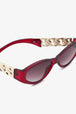 Chain Detail Temple Cat Eye Sunglasses Trendsi