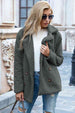 Full Size Lapel Collar Sherpa Coat Trendsi