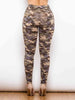 Full Size Camouflage Buttoned Leggings Bazaarbey