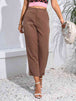 Cropped Straight Leg Pants Bazaarbey