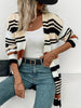 Striped  Drop Shoulder Cardigan Trendsi