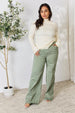 Heimish Full Size Ribbed Bow Detail Long Sleeve Turtleneck Knit Top Bazaarbey