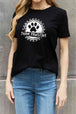 Simply Love Simply Love Full Size THINK PAWSITIVE Graphic Cotton Tee Bazaarbey