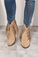  Women's Fringe Cowboy Western Ankle Boots Trendsi