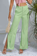 Slit High-Rise Flare Pants Bazaarbey