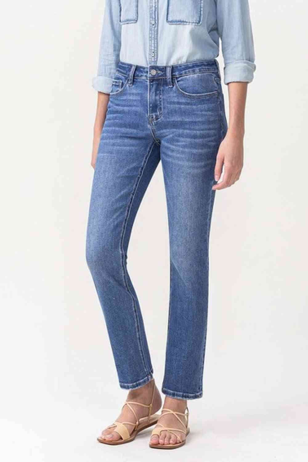   Maggie Midrise Slim Ankle Straight Jeans Trendsi