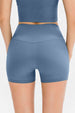 Slim Fit Wide Waistband Sports Shorts Trendsi