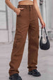  Long Straight Leg Jeans with Pockets Trendsi