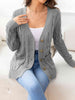 Button Down Cable-Knit Cardigan Bazaarbey