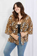 dy Wild Muse  Animal Print Kimono in Camel Bazaarbey