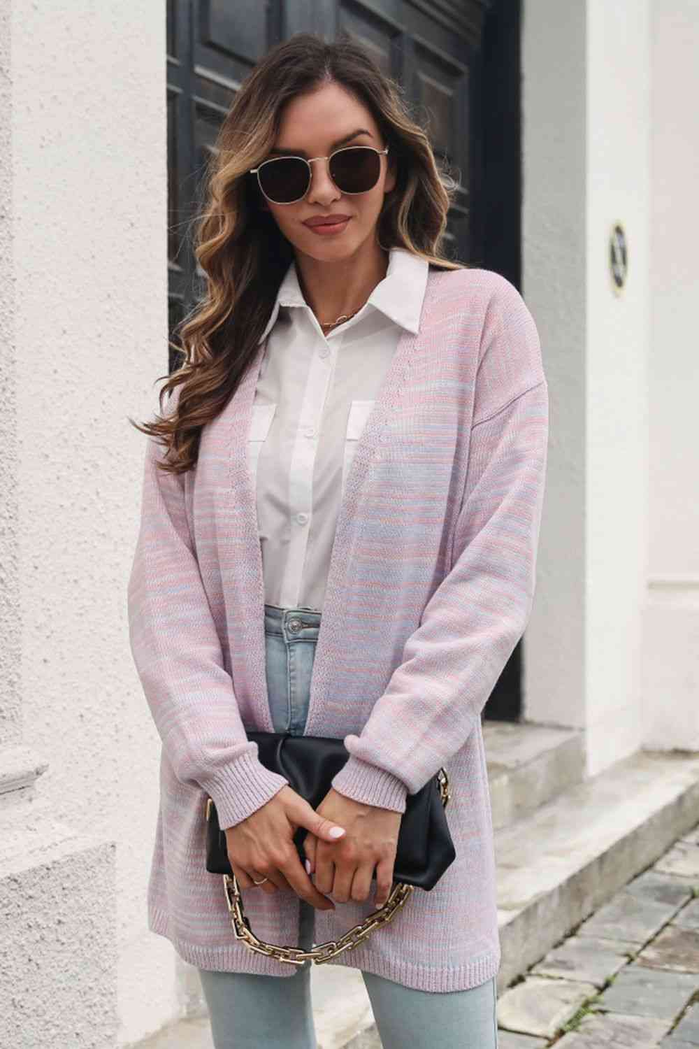 Striped   Cardigan Bazaarbey