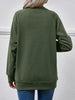 Round Neck Long Sleeve Sweatshirt Trendsi