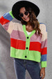  Button-Down Dropped Shoulder Cardigan Trendsi