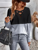   V-Neck Long Sleeve Top Trendsi