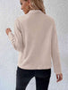 Collared Neck Long Sleeve Jacket Trendsi