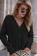 V-Neck Dropped Shoulder Cardigan Trendsi