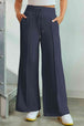 Drawstring Wide Leg Pants with Pockets Bazaarbey