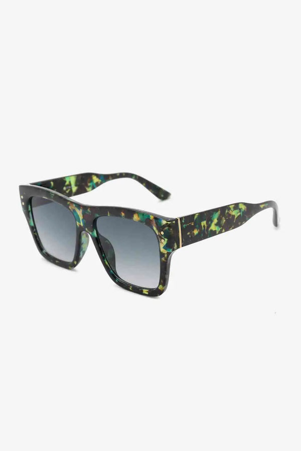 UV400 Patterned ycarbonate Square Sunglasses Trendsi