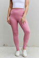  Fit For You Full Size High Waist Active Leggings in Light Rose Bazaarbey