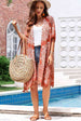 Printed Tassel Trim  Cardigan Bazaarbey