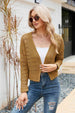  Cuffed Cropped Cardigan Bazaarbey