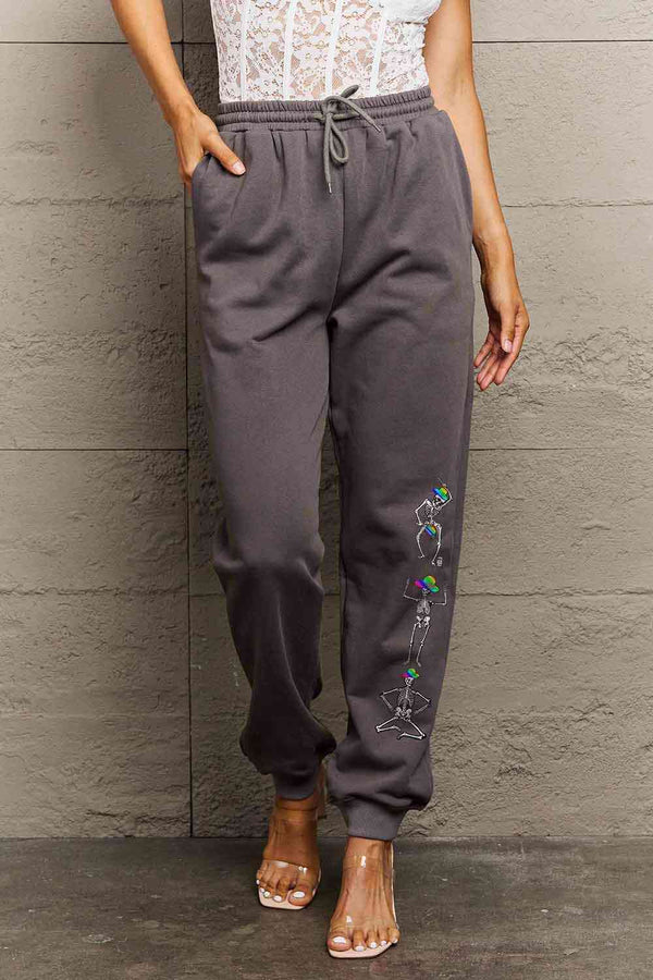   SKELETON Graphic Sweatpants Bazaarbey