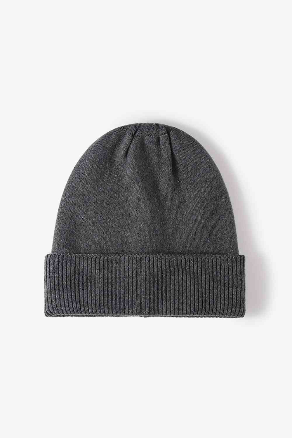 Cuff Knitted Beanie Trendsi