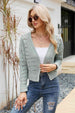  Cuffed Cropped Cardigan Bazaarbey