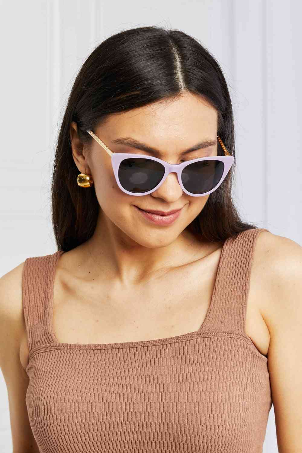 Cat-Eye Acetate Frame Sunglasses Trendsi