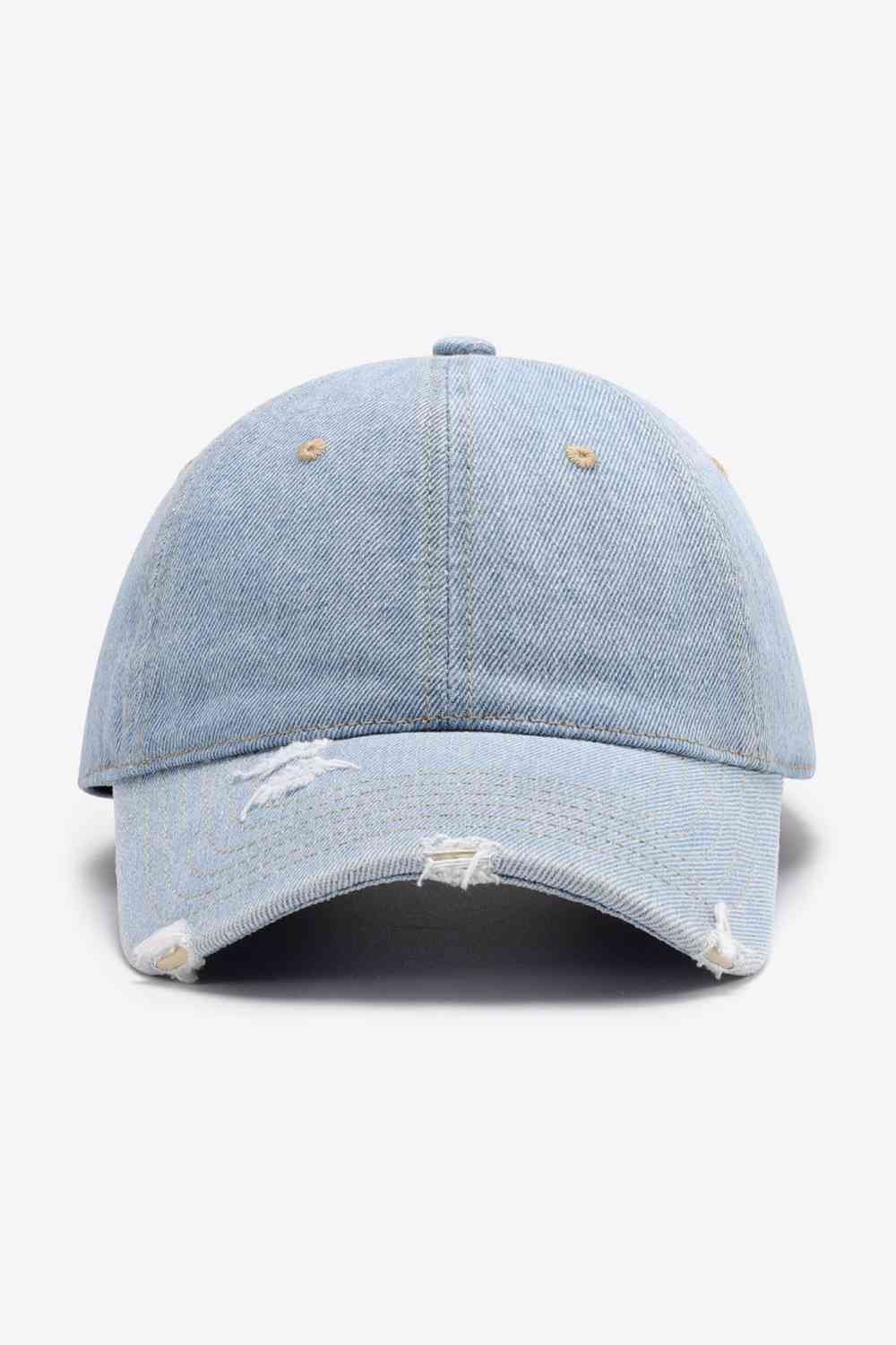 Distressed Adjustable Baseball Cap Trendsi