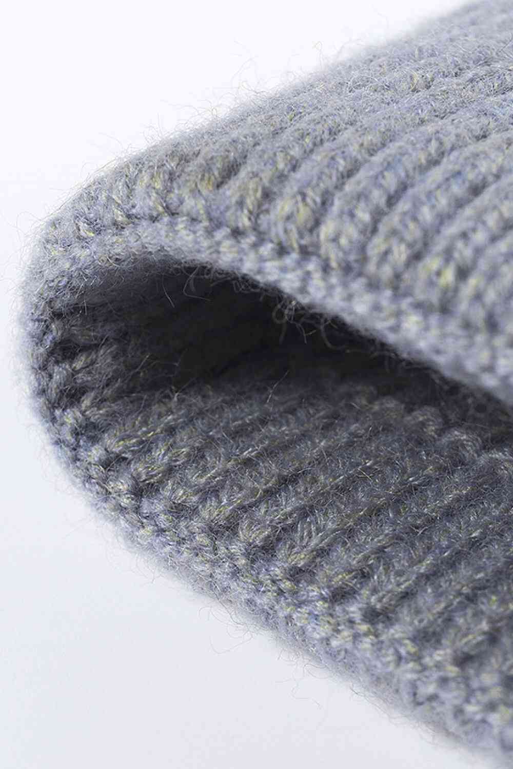 Warm In Chilly Days Knit Beanie Trendsi