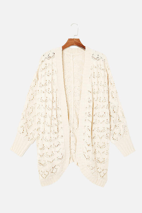 BazaarBey  Open Front Long Sleeve Cardigan Trendsi