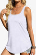 Curved Hem Square Neck Tank Bazaarbey