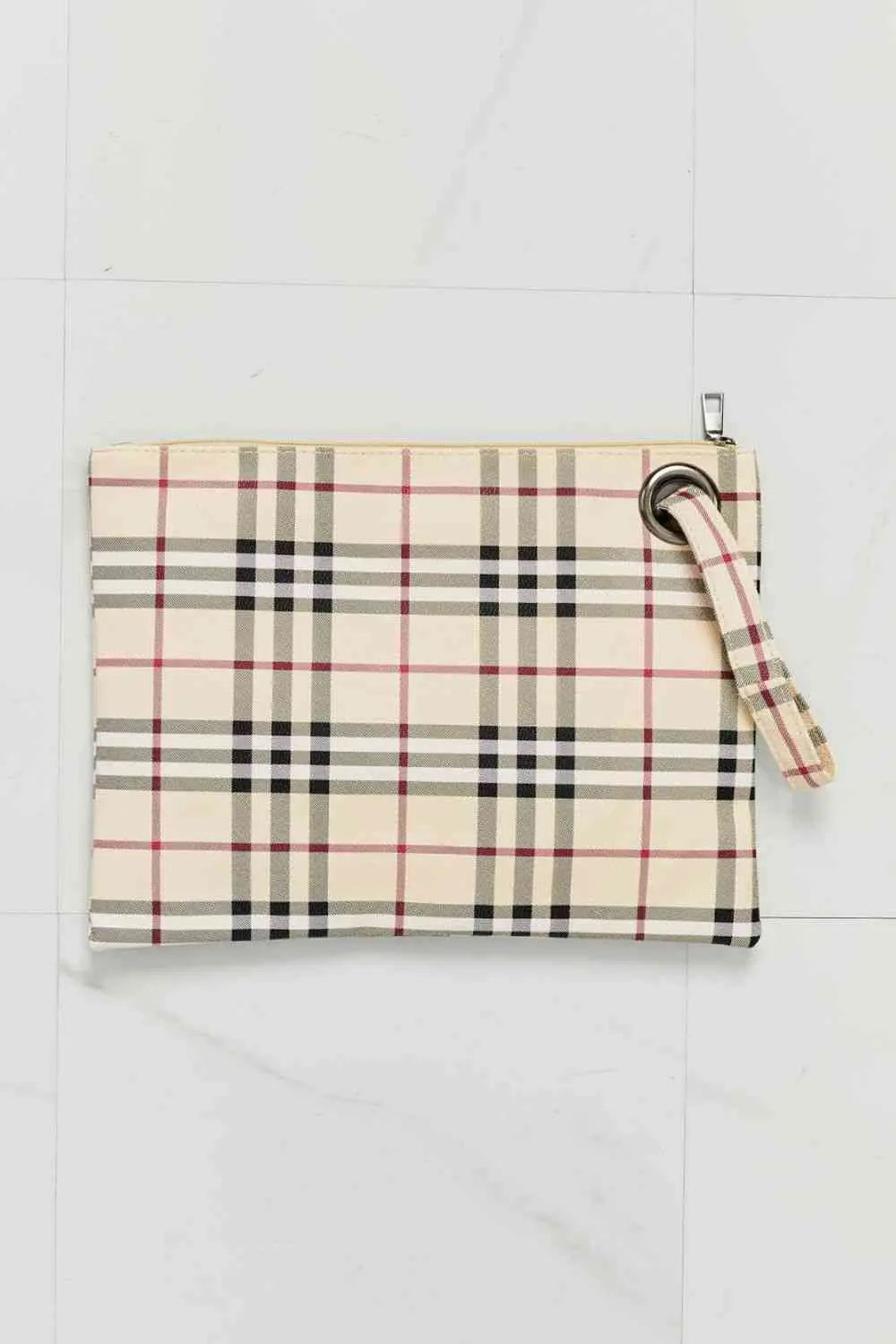 Carry Your Love Plaid Wristlet Bazaarbey