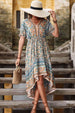 Bohemian High-Low Open Back Dress -BazaarBey - www.shopbazaarbey.com