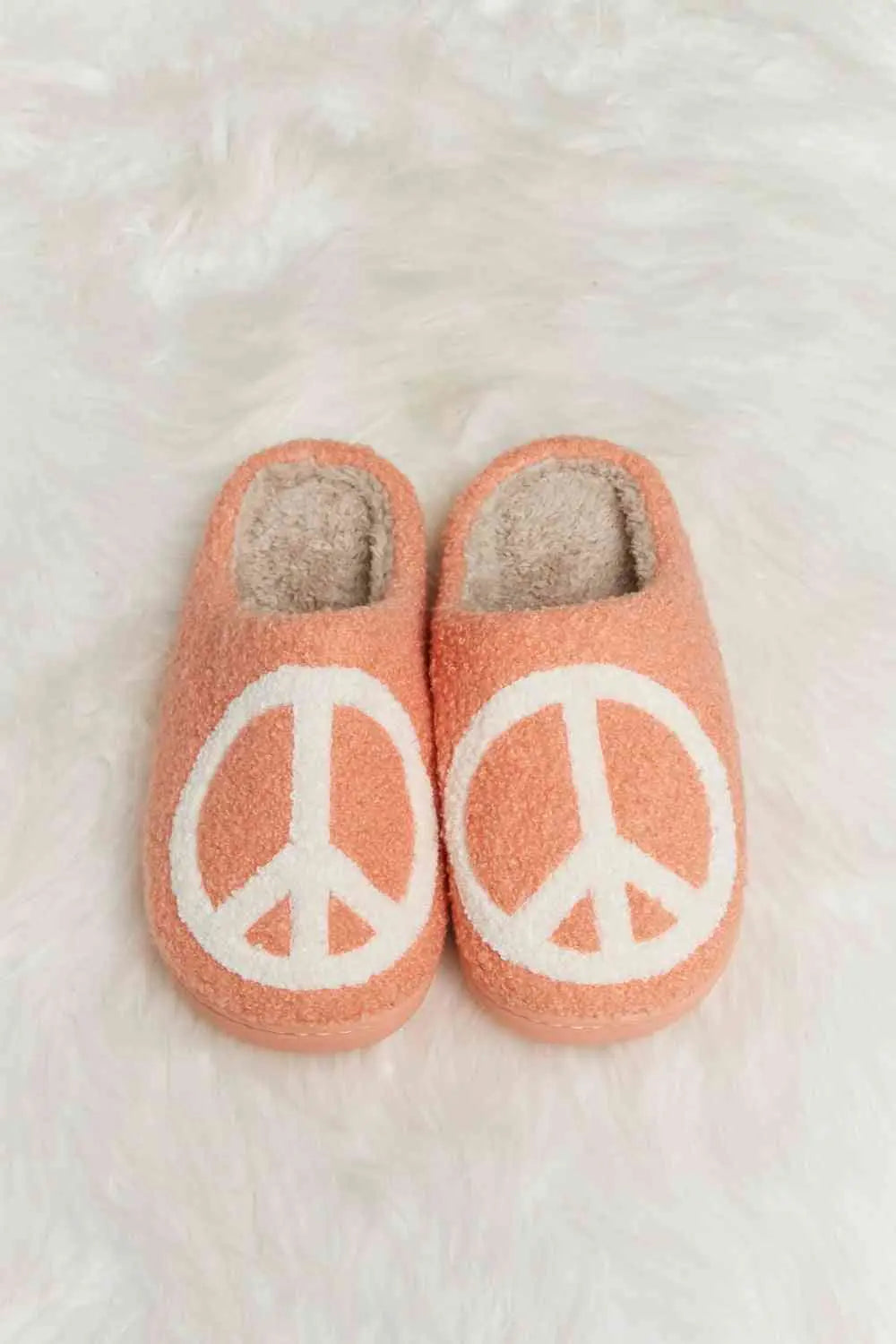 dy Printed Plush Slide Slippers Trendsi