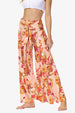 Floral Tie-Waist Tiered Culottes Bazaarbey