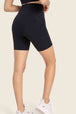 Seamless High-Rise Wide Waistband Biker Shorts Trendsi