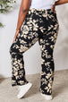   High Waist Floral Flare Pants Bazaarbey