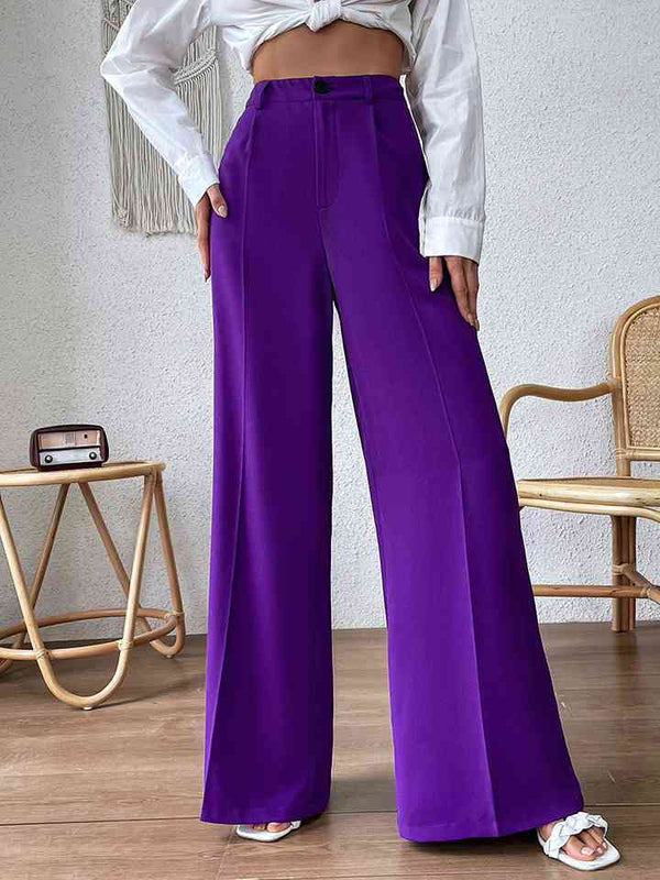 High Waist Wide Leg Pants Bazaarbey